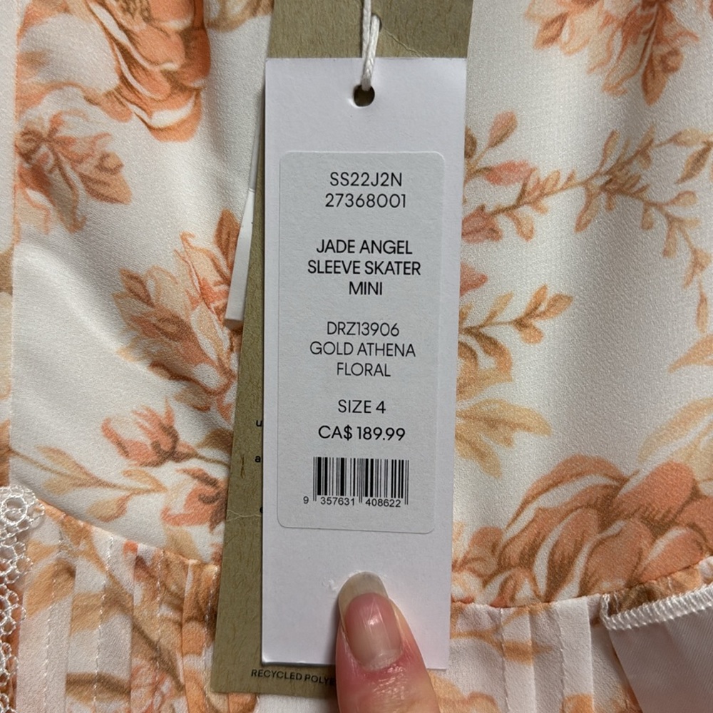Brand New Ever New Jade Angel Sleeve Skater Mini - Picture 2 of 11